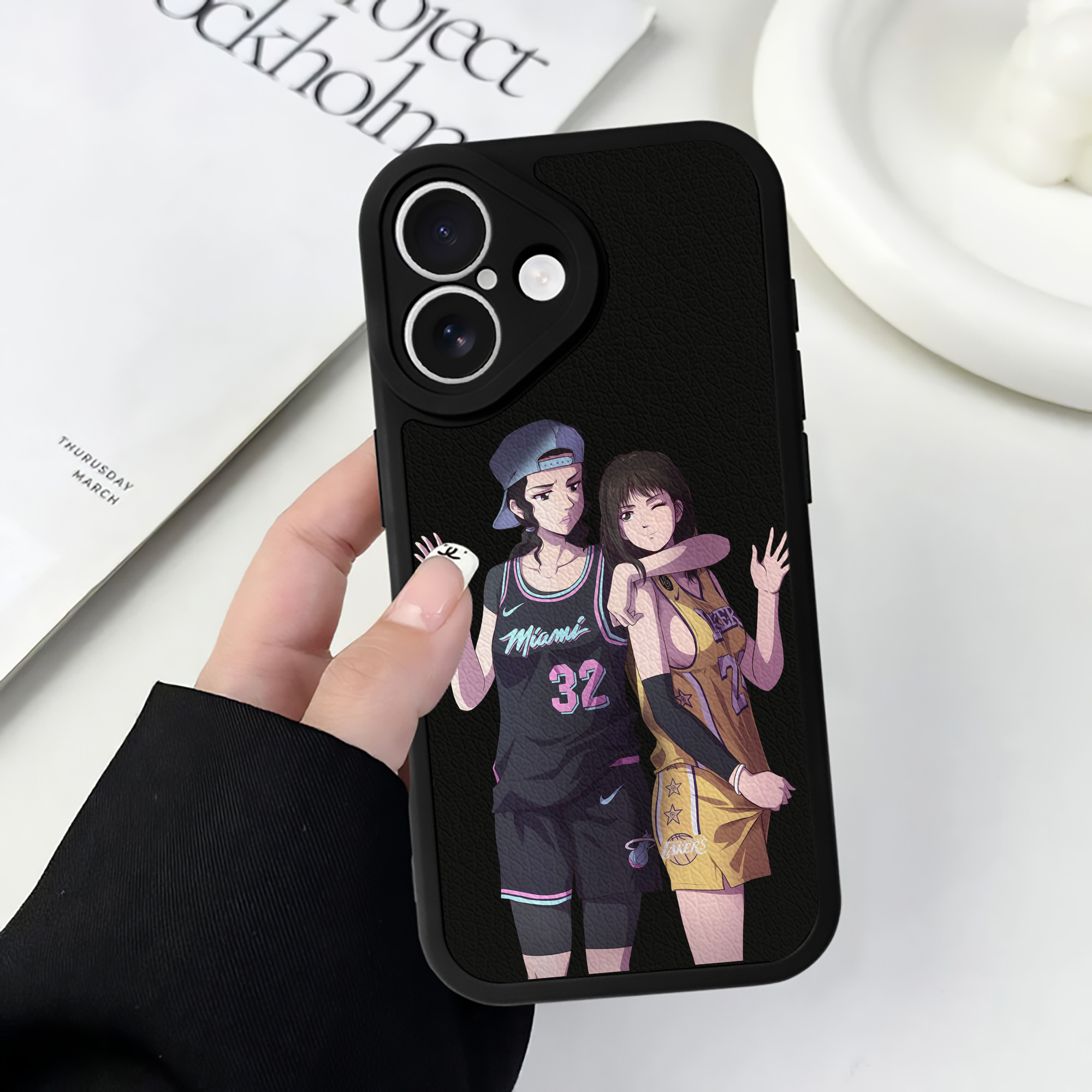 （画像用） SLAM DUNK／スラムダンク 【iPhone 16シリーズ対応】シリコンスマホケース（レザー調） 材質：シリコン